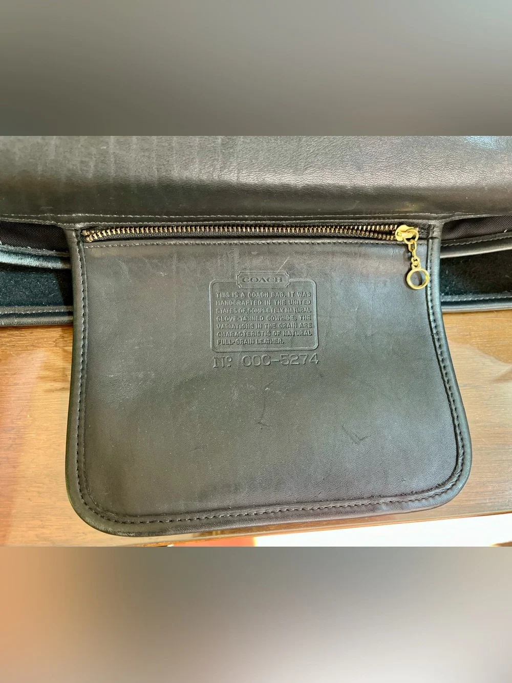 Coach Essex Briefcase, Black, #5274, Double Turnlock, USA-made, 2000 Vintage